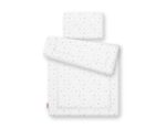 Komplet pościeli dla niemowląt z wypełnieniem 2-cz 75x100cm NEWBORN - mini gwiazdki szare - obrazek 2