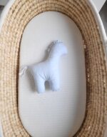 Konik LUCKY miękka maskotka z bawełny dla niemowląt - Niebieska - obrazek 5