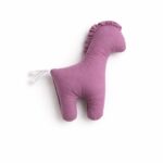 Konik LUCKY miękka maskotka z bawełny dla niemowląt - Róż retro